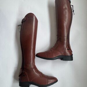 Castillo Isaia Tall Riding Boots – Cognac Brown (Brand New)